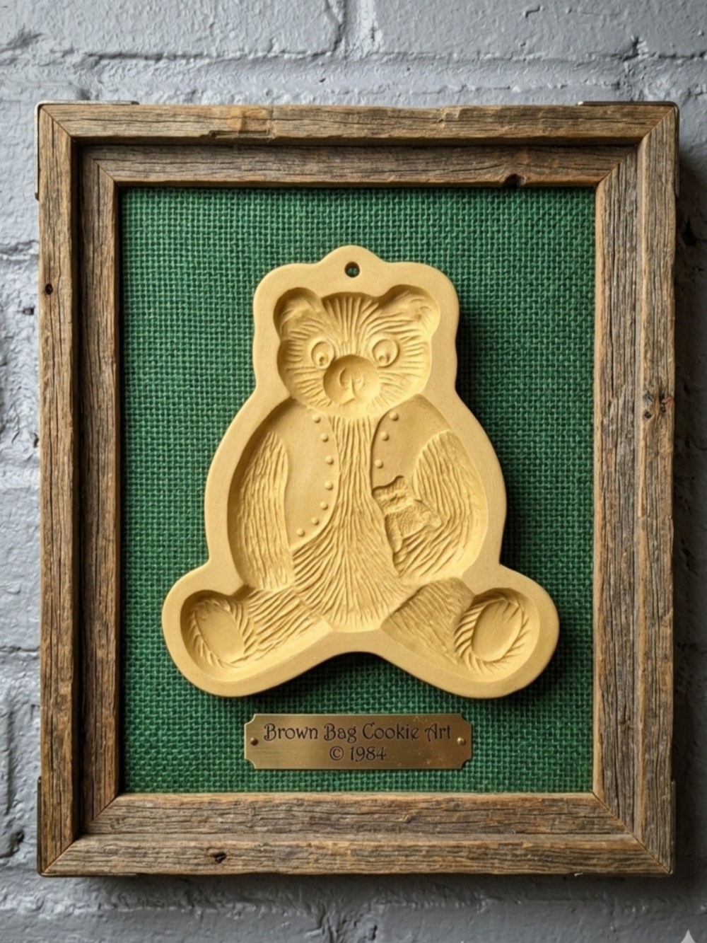 VINTAGE BROWN BAG COOKIE ART  MOLD